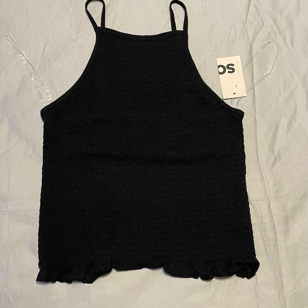 Women’s Smocked High Neck Tank - SO - Size Large